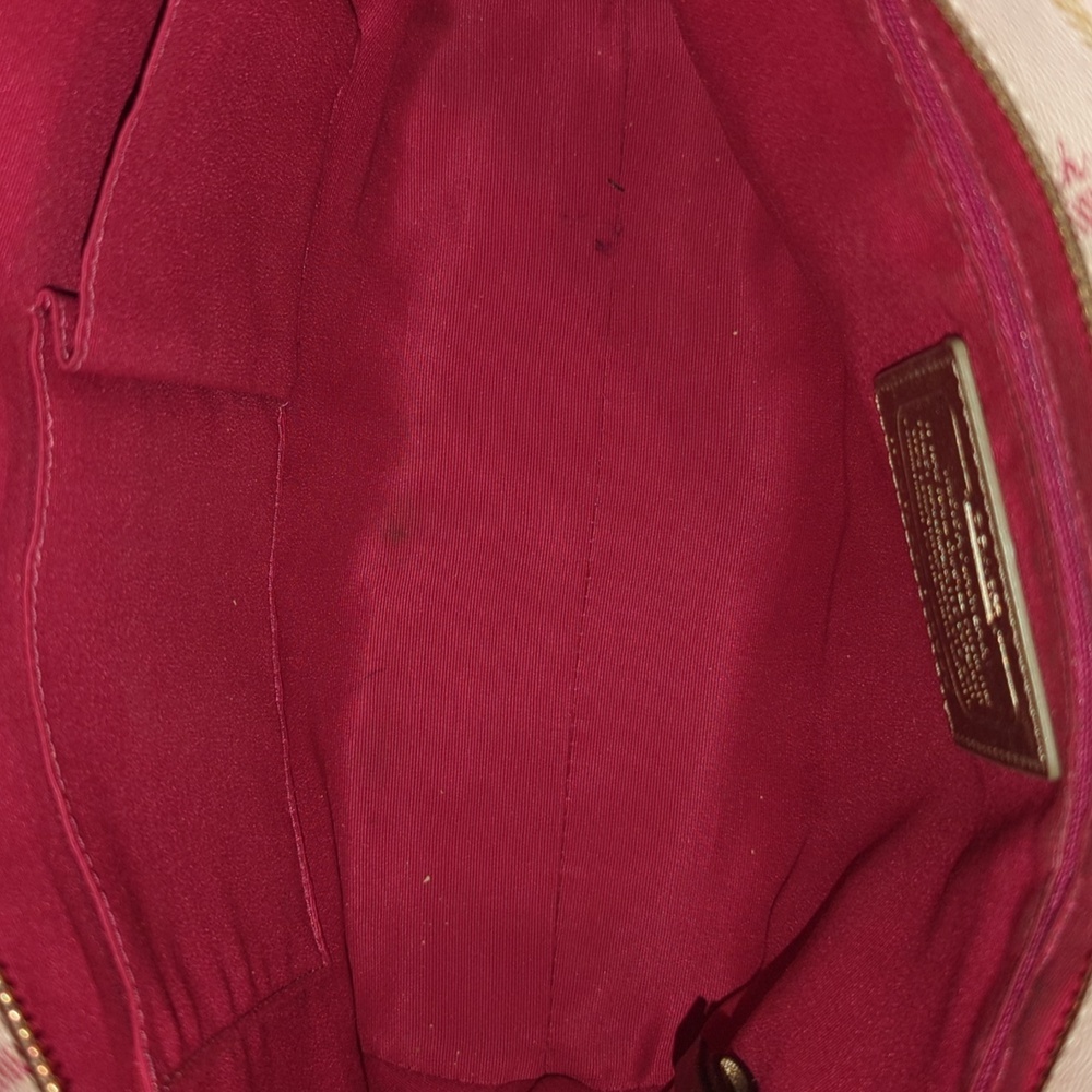 Coach Tattersall purse with Callouts Leather Needs Some Painting - Picture 10 of 12
